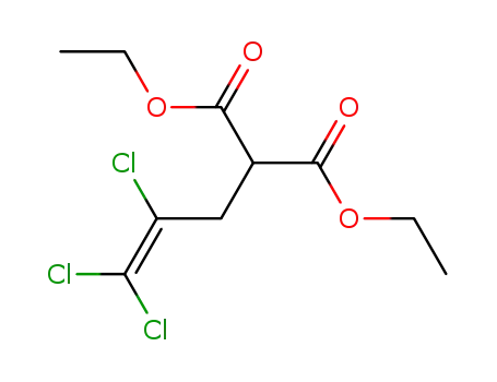 Molecular Structure of 31000-93-8 (Propanedioic acid, (2,3,3-trichloro-2-propenyl)-, diethyl ester)