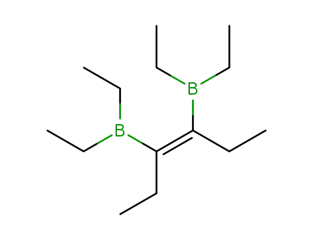 Molecular Structure of 138517-70-1 (Borane, (1,2-diethyl-1,2-ethenediyl)bis[diethyl-, (Z)-)