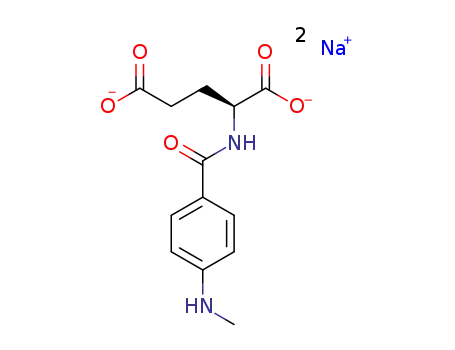 N-[4-(methylamino)benzoyl]-L-glutamic acid disodium