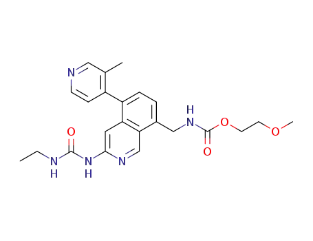[3-(3-ethyl-ureido)-5-(3-methyl-pyridin-4-yl)-isoquinolin-8-ylmethyl]-carbamic acid 2-methoxy-ethyl ester