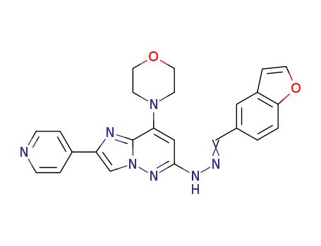 N-benzofuran-5-ylmethylene-N'-(8-morpholin-4-yl-2-pyridin-4-yl-imidazo[1,2-b]pyridazin-6-yl)-hydrazine