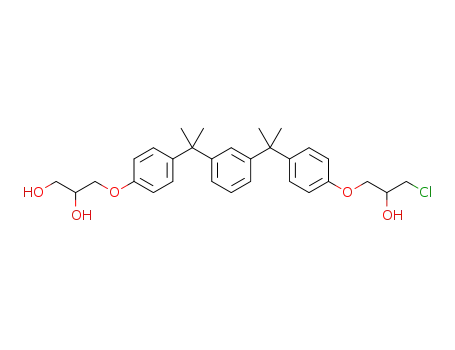 3-(4-(2-(3-(2-(4-(3-chloro-2-hydroxypropoxy)phenyl)propan-2-yl)phenyl)propan-2-yl)phenoxy)propane-1,2-diol
