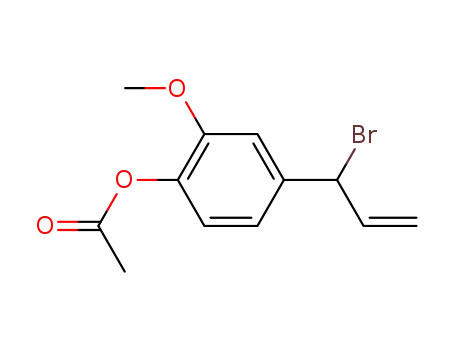 4-(1-bromoallyl)-2-methoxyphenyl acetate