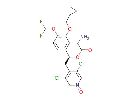 (S)-4-(2-(2-aminoacetoxy)-2-(3-(cyclopropylmethoxy)-4-(difluoromethoxy)-phenyl)ethyl)-3,5-dichloropyridine 1-oxide