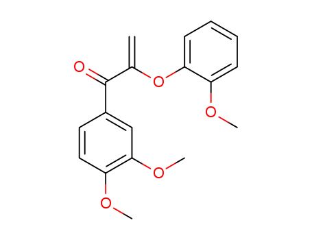 Molecular Structure of 62080-95-9 (2-Propen-1-one, 1-(3,4-dimethoxyphenyl)-2-(2-methoxyphenoxy)-)