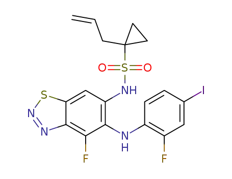 1-allyl-N-(4-fluoro-5-((2-fluoro-4-iodophenyl)amino)benzo[d][1, 2, 3]thiadiazol-6-yl)cyclopropane-1-sulfonamide