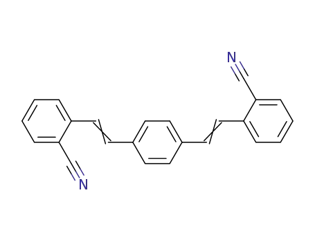 Molecular Structure of 13001-39-3 (1,4-Bis(2-cyanostyryl)benzene)