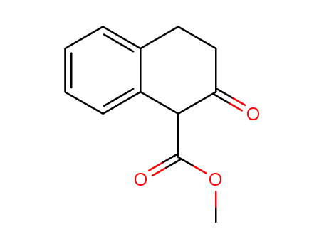 Molecular Structure of 31202-23-0 (2-Oxotetralin-1-carboxylic acid methyl ester)