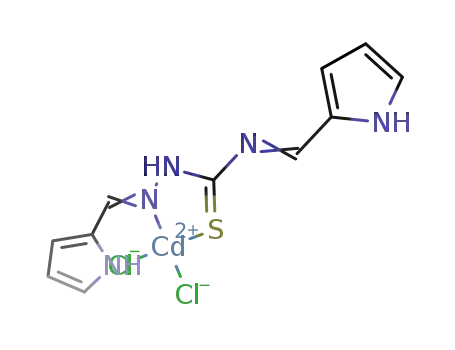 Cd(1,4-bis((1H-pyrrol-2-yl)methylene)thiosemicarbazide)Cl2