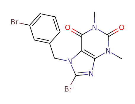 8-bromo-7-(3-bromobenzyl)-1,3-dimethyl-1H-purine-2,6(3H,7H)-dione