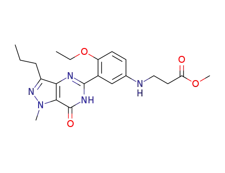 methyl 3-[4-ethoxy-3-(1-methyl-7-oxo-3-propyl-6H-pyrazolo[4,3-d]pyrimidin-5-yl)anilino]propanoate
