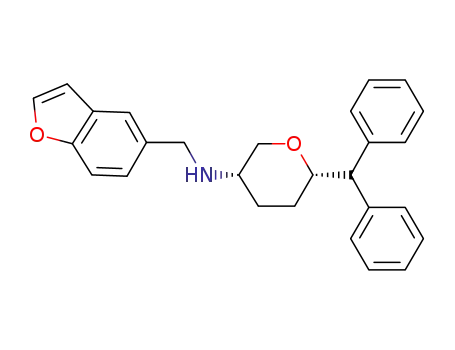(3S,6S)-6-benzhydryl-N-(benzofuran-5-ylmethyl)tetrahydro-2H-pyran-3-amine
