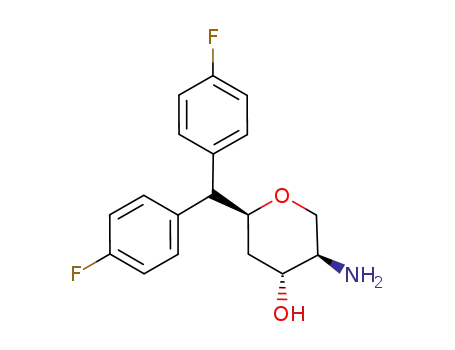 (2S,4R,5R)-5-amino-2-(bis(4-fluorophenyl)methyl)tetrahydro-2H-pyran-4-ol