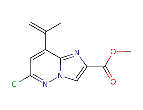 methyl 6-chloro-8-isopropenylimidazo[1,2-b]pyridazine-2-carboxylate