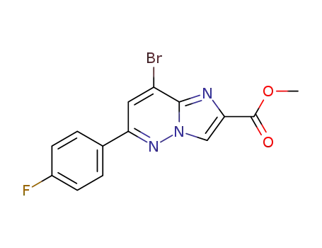 methyl 8-bromo-6-(4-fluorophenyl)imidazo[1,2-b]pyridazine-2-carboxylate