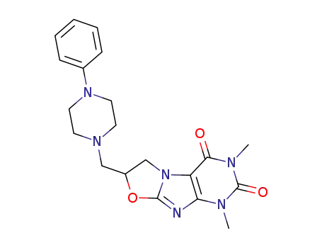 7-[(4-phenyl)-piperazin-1-yl-methylene]-1,3-dimethyl-6,7-dihydro-1,3-oxazolo[2,3-f]-purine-2,4(1H,3H)-dione