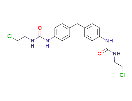Molecular Structure of 13908-71-9 (1-(2-chloroethyl)-3-[4-[[4-(2-chloroethylcarbamoylamino)phenyl]methyl]phenyl]urea)