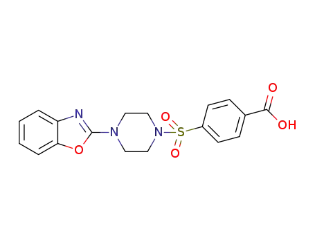 4-(4-benzoxazol-2-yl-piperazin-1-sulfonyl)benzoic acid
