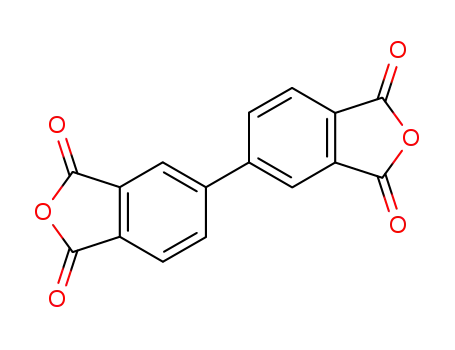 Molecular Structure of 2420-87-3 (3,3',4,4'-Biphenyltetracarboxylic dianhydride)
