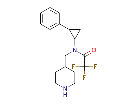 2,2,2-trifluoro-N-(2-phenylcyclopropyl)-N-(piperidin-4-ylmethyl)acetamide