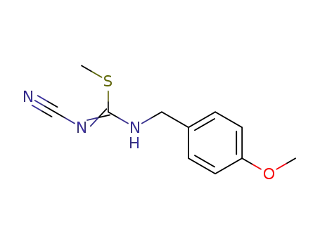 methyl N'-cyano-N-(4-methoxybenzyl)carbamimidothioate