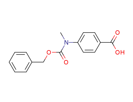 Molecular Structure of 2528-30-5 (4-{[(benzyloxy)carbonyl](methyl)amino}benzoic acid)