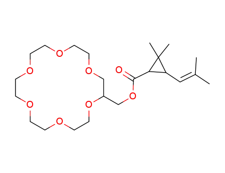 (1,4,7,10,13,16-hexaoxacyclooctadecan-2-yl)methyl 2,2-dimethyl-3-(2'-methylpro-1-en-1-yl)cyclopropane-1-carboxylate