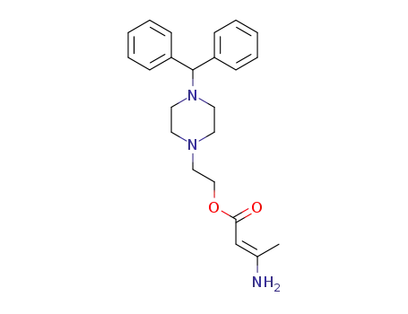 β-aminocrotonic acid 1-diphenylmethyl-4-piperazine ester