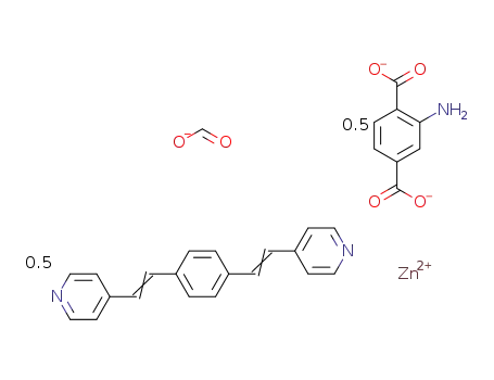 [Zn(COO)(1,4-bis[2-(pyridin-4-yl)ethenyl]benzene)0.5(2-aminoterephthalate)0.5]