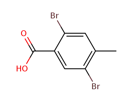 Molecular Structure of 20871-01-6 (2,5-Dibromo-4-methylbenzoic acid)