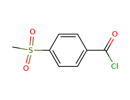 Molecular Structure of 40913-92-6 (4-(Methylsulfonyl)benzoyl chloride)