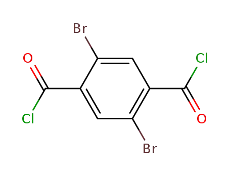 Molecular Structure of 13815-90-2 (1,4-Benzenedicarbonyl dichloride, 2,5-dibromo-)