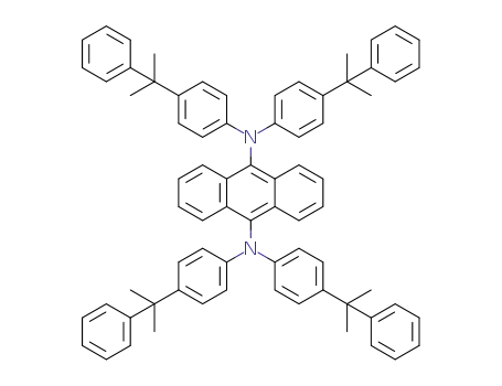 N9,N9,N10,N10-tetrakis(4-(2-phenylpropan-2-yl)phenyl)anthracene-9,10-diamine