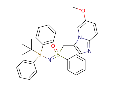 ((tert-butyldiphenylsilyl)imino)((6-methoxyimidazo[1,2-a] pyridin-3-yl)methyl)(phenyl)-λ6-sulfanone