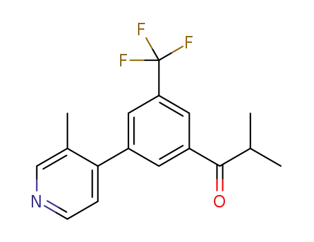 2-methyl-1-[3-(3-methylpyridin-4-yl)-5-(trifluoromethyl)phenyl]propan-1-one