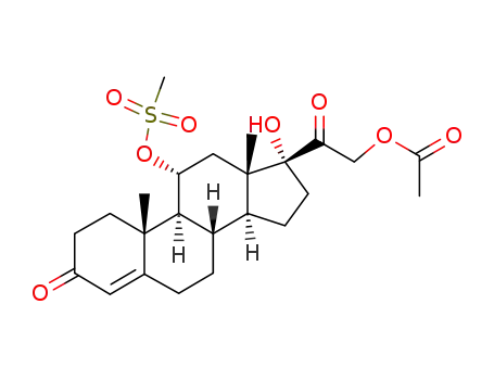 21-acetoxy-17-hydroxy-11α-methanesulfonyloxy-pregn-4-ene-3,20-dione