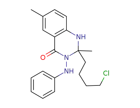 2-(4-chlorobutyl)-2,6-dimethyl-3-(phenylamino)-2,3-dihydroquinazolin-4(1H)-one