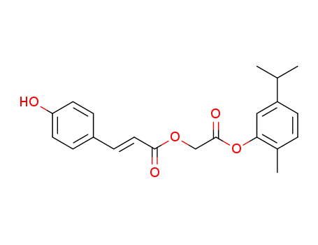 2-[2-methyl-5-(propan-2-yl)phenoxy]-2-oxoethyl (2E)-3-(4-hydroxyphenyl)prop-2-enoate