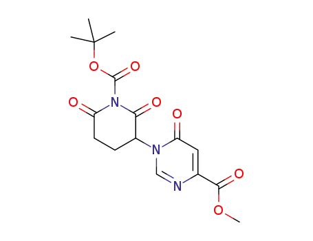 methyl 1-(1-(tert-butoxycarbonyl)-2,6-dioxopiperidin-3-yl)-6-oxo-1,6-dihydropyrimidine-4-carboxylate
