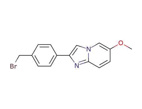 2-(4-bromomethylphenyl)-6-methoxyimidazo[1,2-a]pyridine
