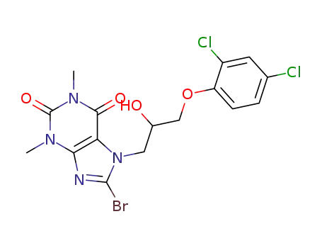 8-bromo-7-[2-hydroxy-3-(2,4-dichlorophenoxy)prop-1-yl]theophylline