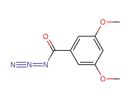 Molecular Structure of 75996-26-8 (Benzoyl azide, 3,5-dimethoxy-)