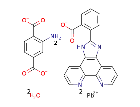 [Pb2(2-(2-carboxyphenyl)imidazo(4,5-f )-(1,10)phenanthroline)2(2-amino-1,4-benzenedicarboxylic acid)]n·2nH2O