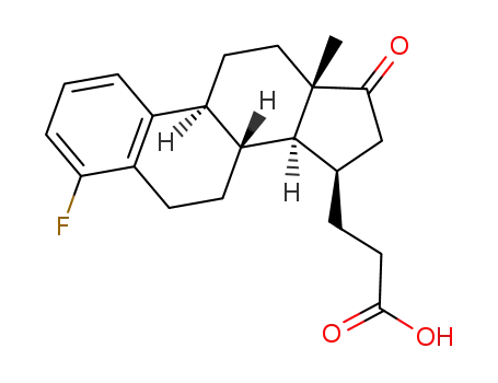 3-((13S,15R)-4-fluoro-13-methyl-17-oxo-7,8,9,11,12,13,14,15,16,17-decahydro-6H-cyclopenta[a]phenanthren-15-yl)propanoic acid