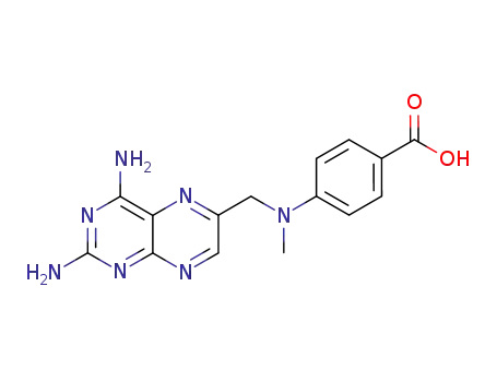 Molecular Structure of 19741-14-1 (4-[N-(2,4-DIAMINO-6-PTERIDINYLMETHYL)-N-METHYLAMINO] BENZOIC ACID)
