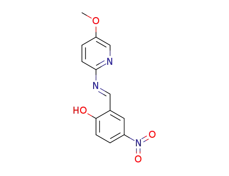 (E)-2-(((5-methoxypyridin-2-yl)imino)methyl)-4-nitrophenol