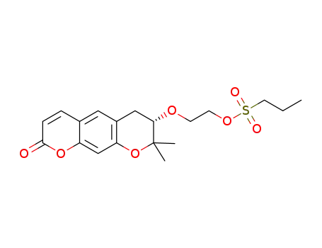 propane-1-sulfonic acid (S)-2-(2,2-dimethyl-8-oxo-3,4-dihydro-2H,8H-pyrano[3,2-g]chromen-3-yloxy)ethyl ester