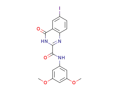 N-(3,5-dimethoxyphenyl)-4-oxo-6-iodo-3,4-dihydroquinazoline-2-carboxamide