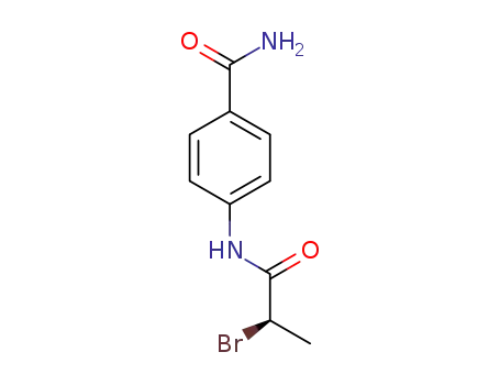 4-{[(2R)-2-bromopropanoyl]amino}benzamide