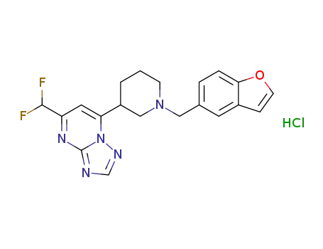 7-[1-(benzofuran-5-ylmethyl)-3-piperidyl]-5-(difluoromethyl)-[1,2,4]triazolo[1,5-a]pyrimidine hydrochloride
